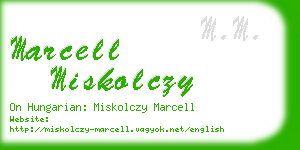 marcell miskolczy business card